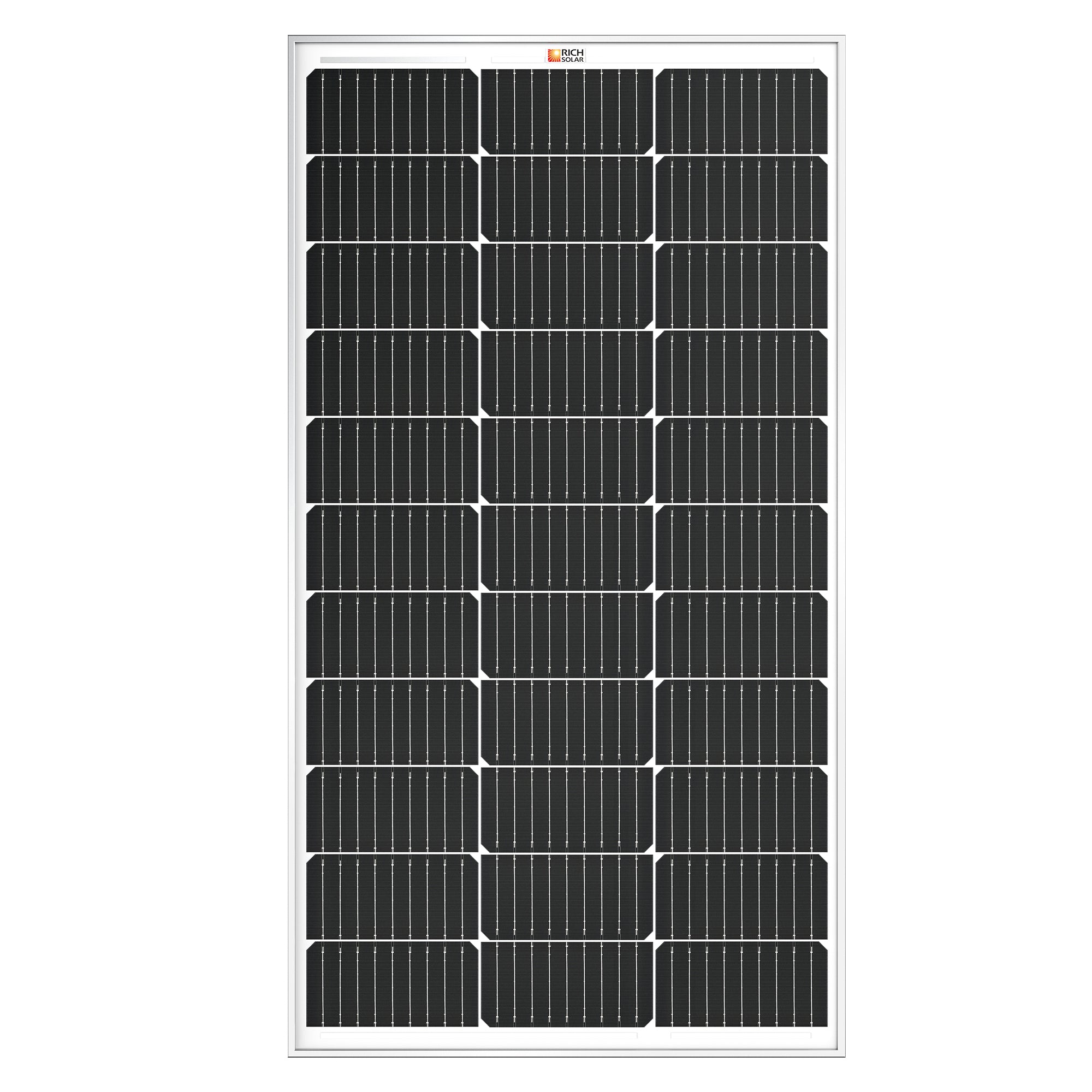 RICH SOLAR | 100 Watt 12V Solar Panel | 25-Year Output Warranty | UL Certified