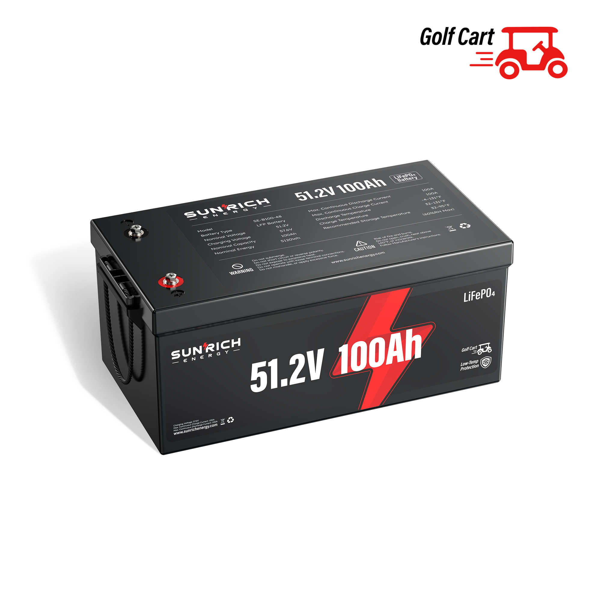 48v lithium golf cart battery