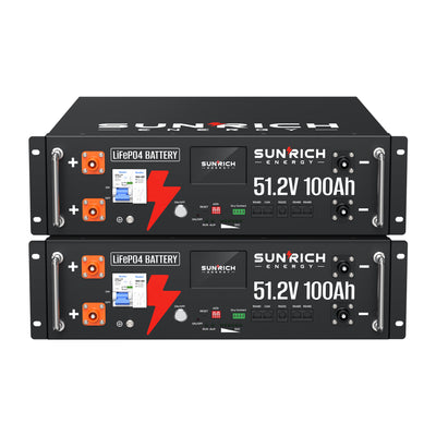 51.2V 100Ah  Heated LiFePO4 Battery | 5.12kWh Server Rack Lithium Battery