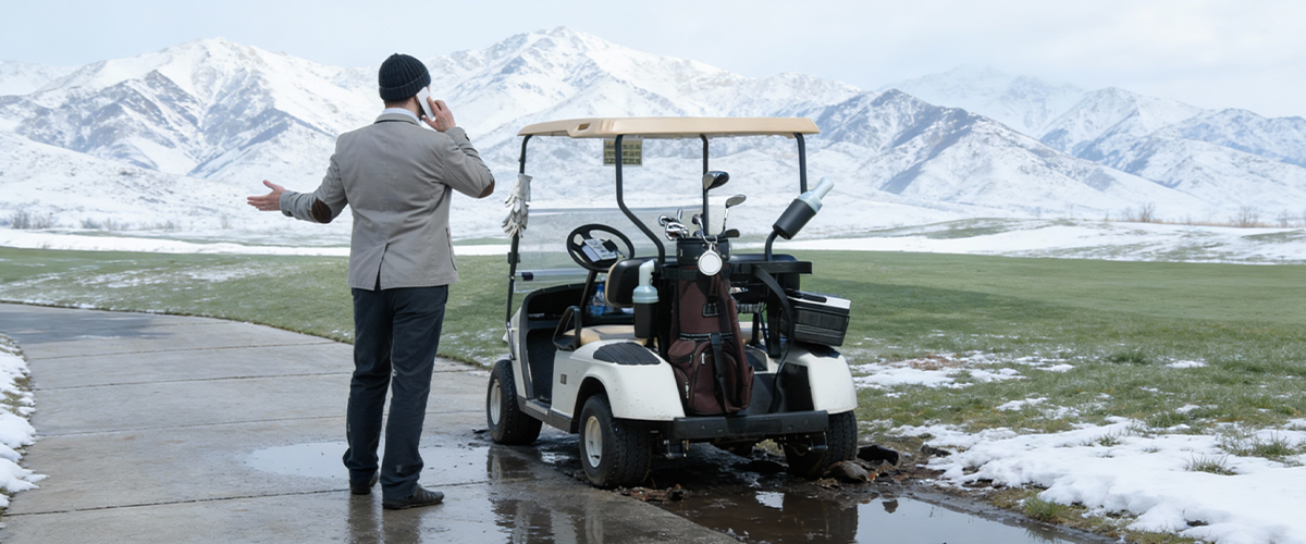 Why Your Golf Cart's Lithium Battery Goes "Dead" in Winter — And How to Fix It