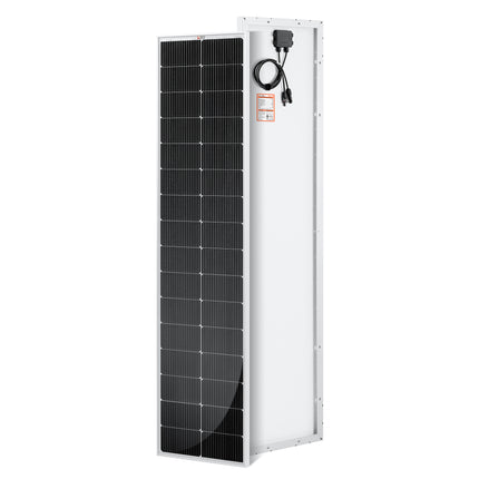 RICH SOLAR | 130 Watt 12V Compact Narrow Panel for Vans, Campers, Boats | UL Certified