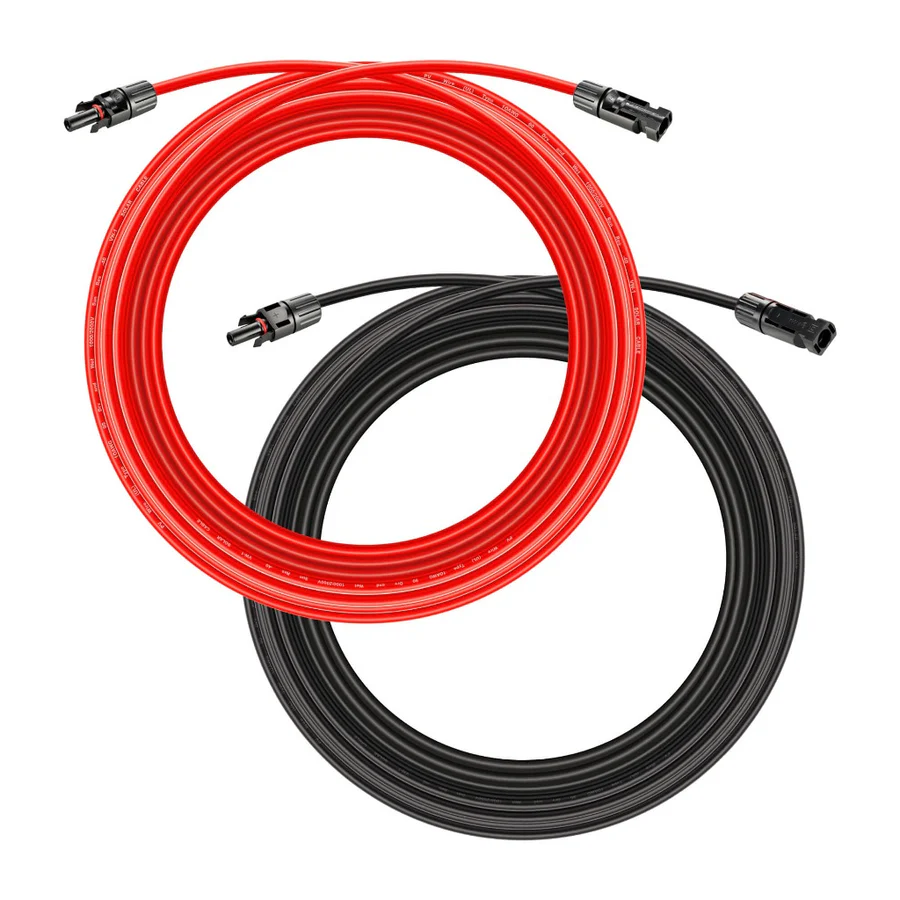 RICH SOLAR | 10 AWG Solar Panel Extension Cable with Male & Female Solar Connectors