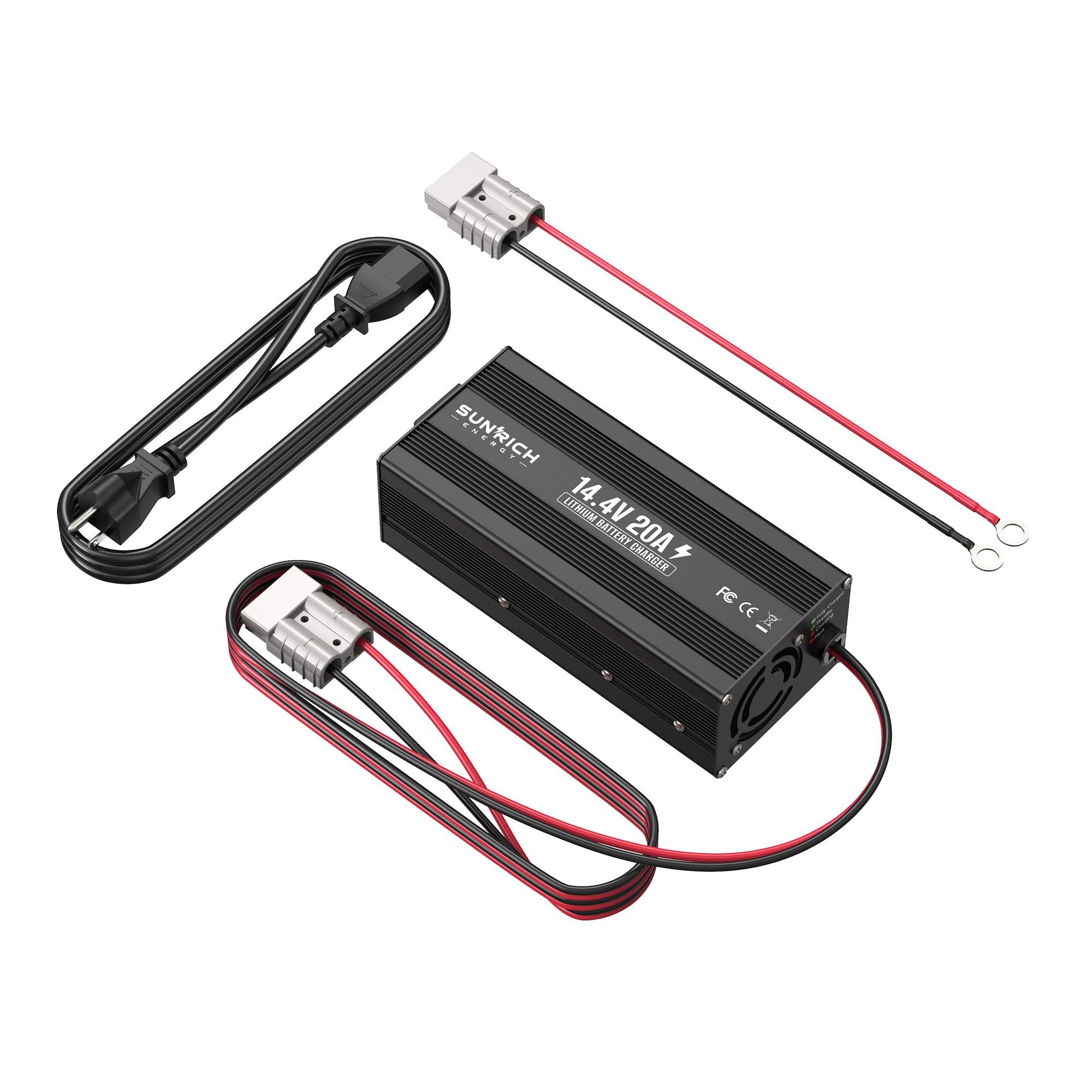 14.4VDC 10A/20A | 100-240VAC | 12V LiFePO4 Battery Charger