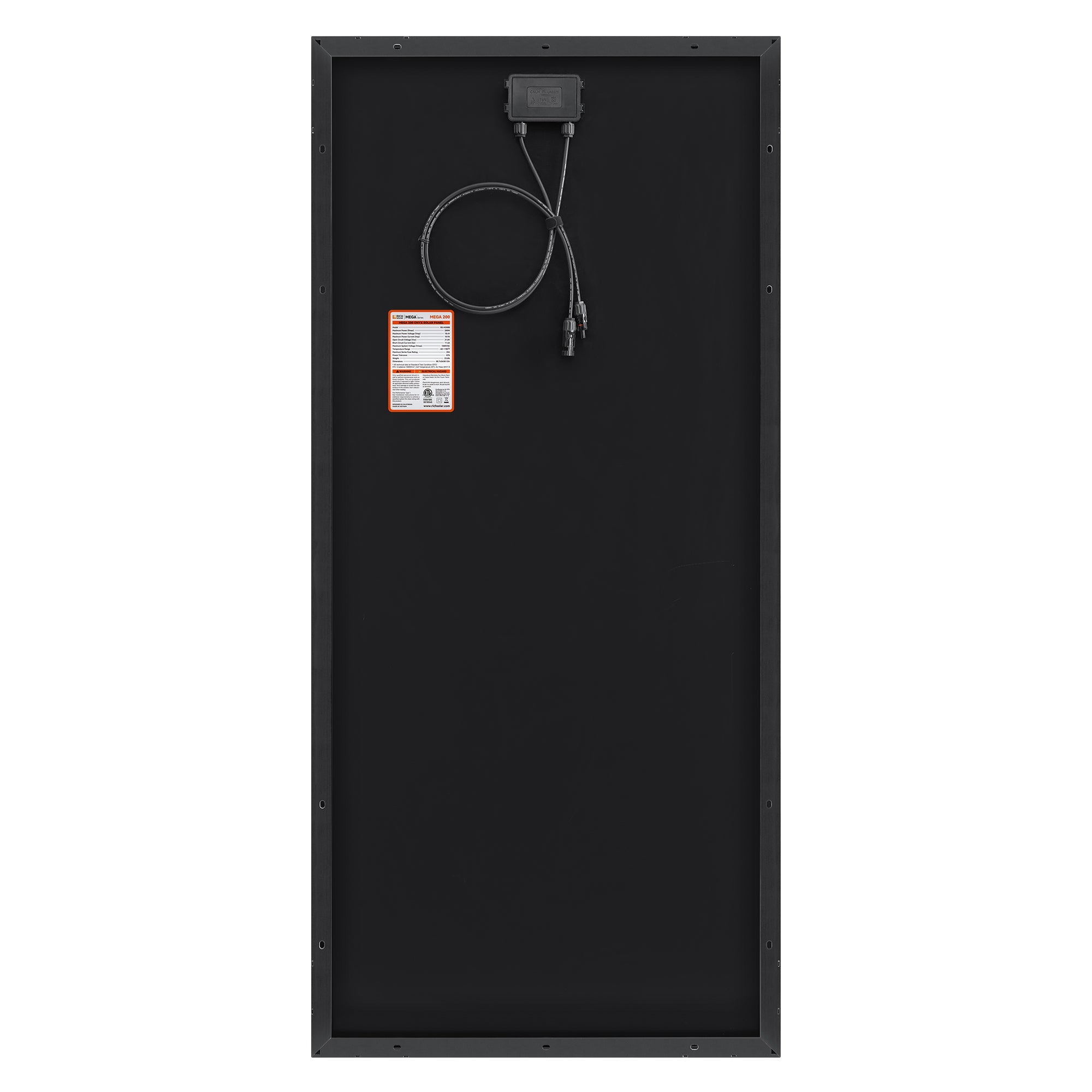 RICH SOLAR | 200 Watt 12V Off-Grid Solar Panel | 25-Year Output Warranty | UL Certified