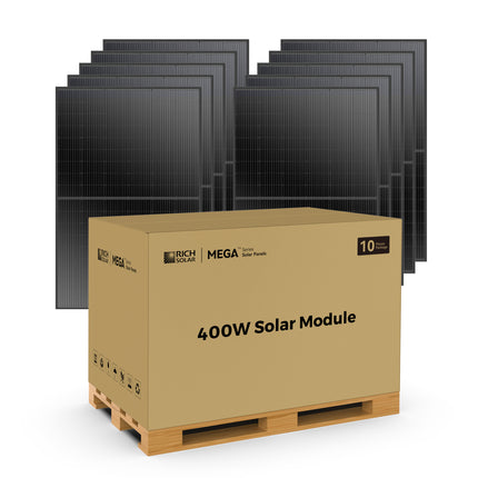 RICH SOLAR | 400W Solar Panel | Premium Grid-Tie & Off-Grid for Home, Commercial, Agriculture | 25-Year Warranty, UL Certified