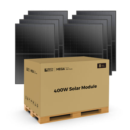 RICH SOLAR | 400W Solar Panel | Premium Grid-Tie & Off-Grid for Home, Commercial, Agriculture | 25-Year Warranty, UL Certified