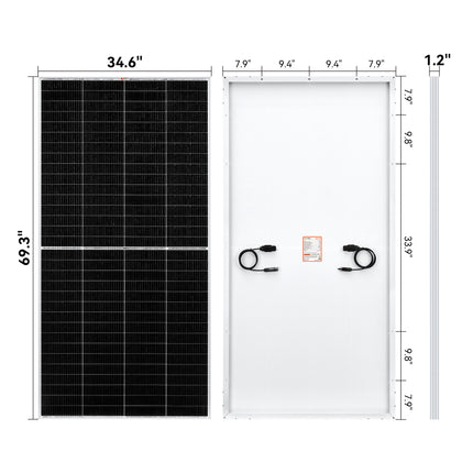 RICH SOLAR |335W Solar Panel | Premium Grid-Tie & Off-Grid for Home, Commercial, Agriculture | 25-Year Warranty, UL Certified
