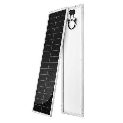 RICH SOLAR | 130 Watt 12V Compact Narrow Panel for Vans, Campers, Boats | UL Certified