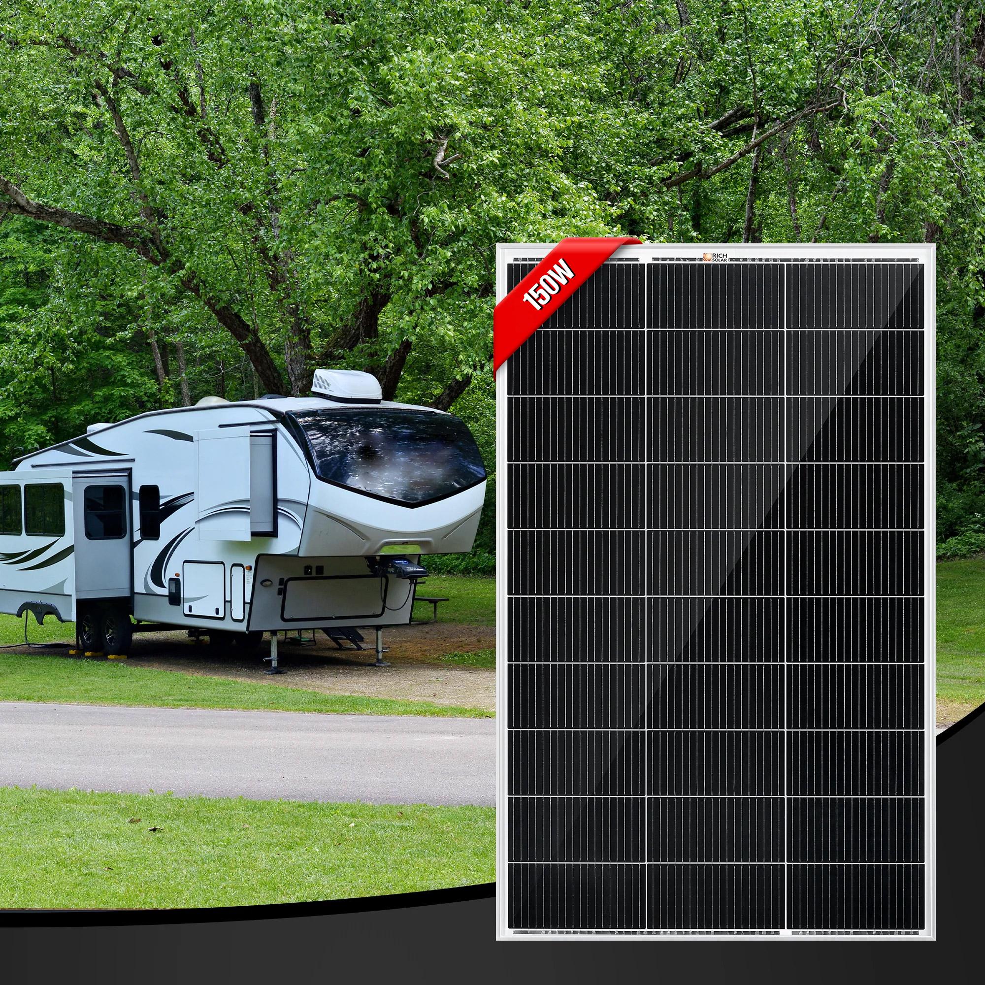 RICH SOLAR | 150 Watt 12V Solar Panel | 25-Year Output Warranty | UL Certified