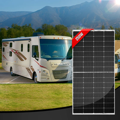 RICH SOLAR | 250 Watt 12V Solar Panel | 25-Year Output Warranty | UL Certified