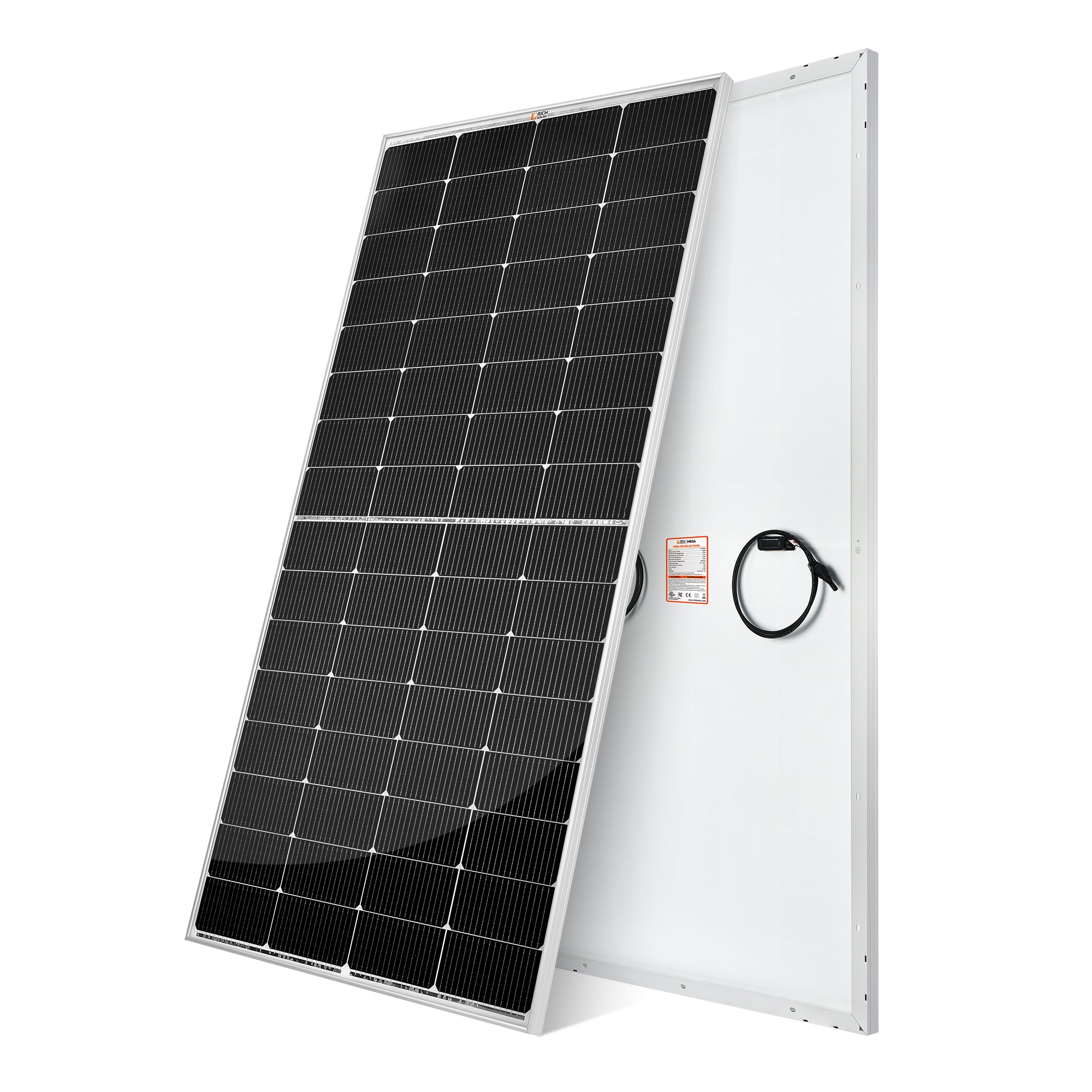 Panel solar Rich Solar de 250 vatios | Panel solar Premier de 12 V | Garantía de salida de 25 años | Certificación UL