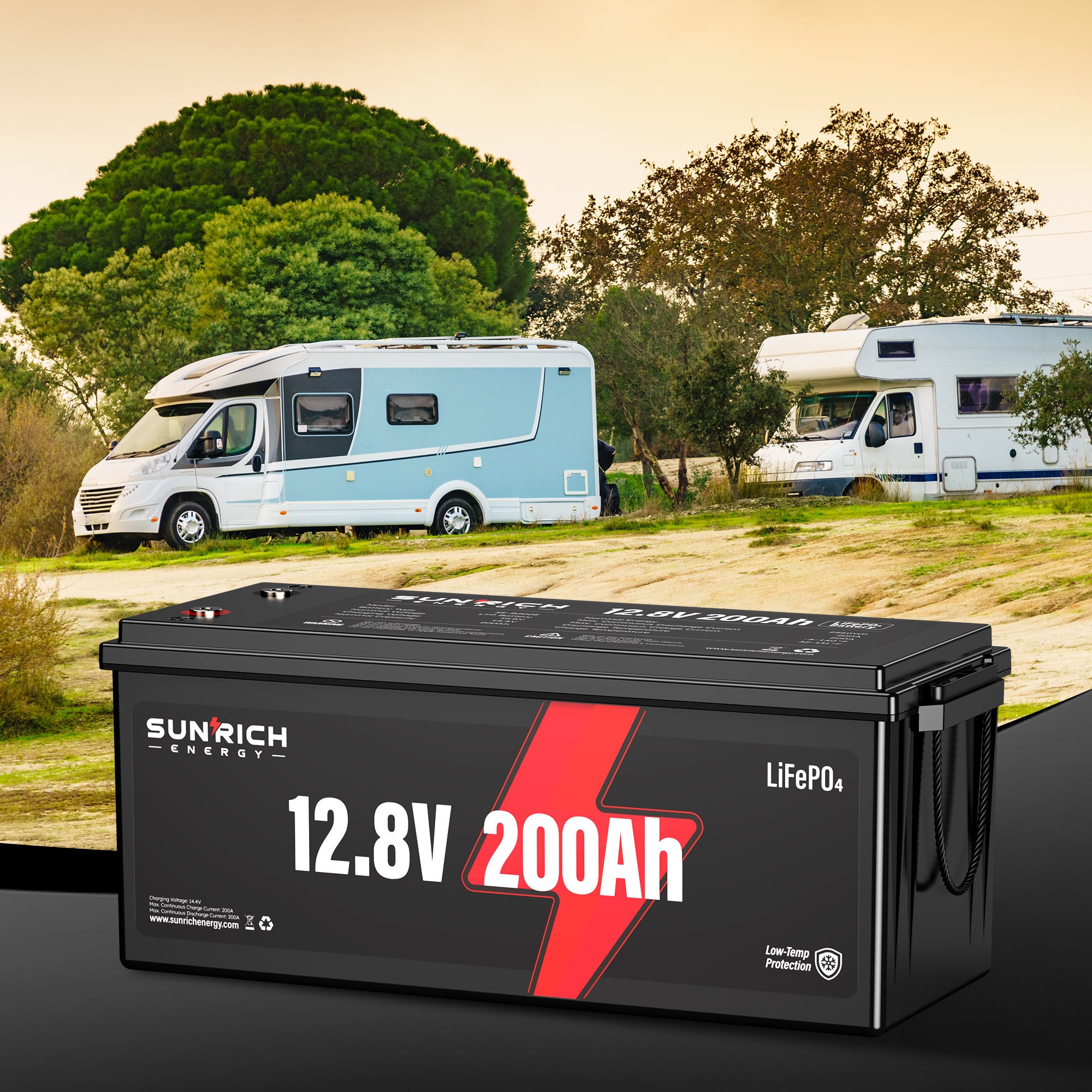 Batería Litio 200Ah 12V LifePo4 Recargable