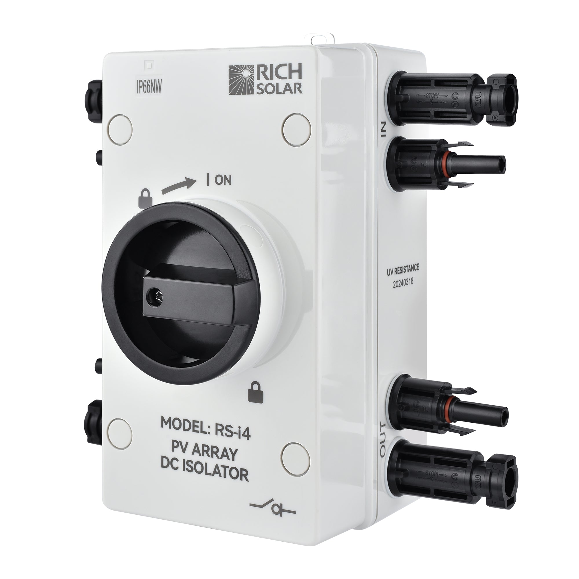 RICH SOLAR | Solar PV DC Quick Disconnect Switch | 1500 Volt 32 Amp ...