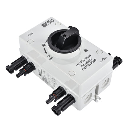 RICH SOLAR | Solar PV DC Quick Disconnect Switch | 1500 Volt 32 Amp | 4-Pole, 2-String Solar Array
