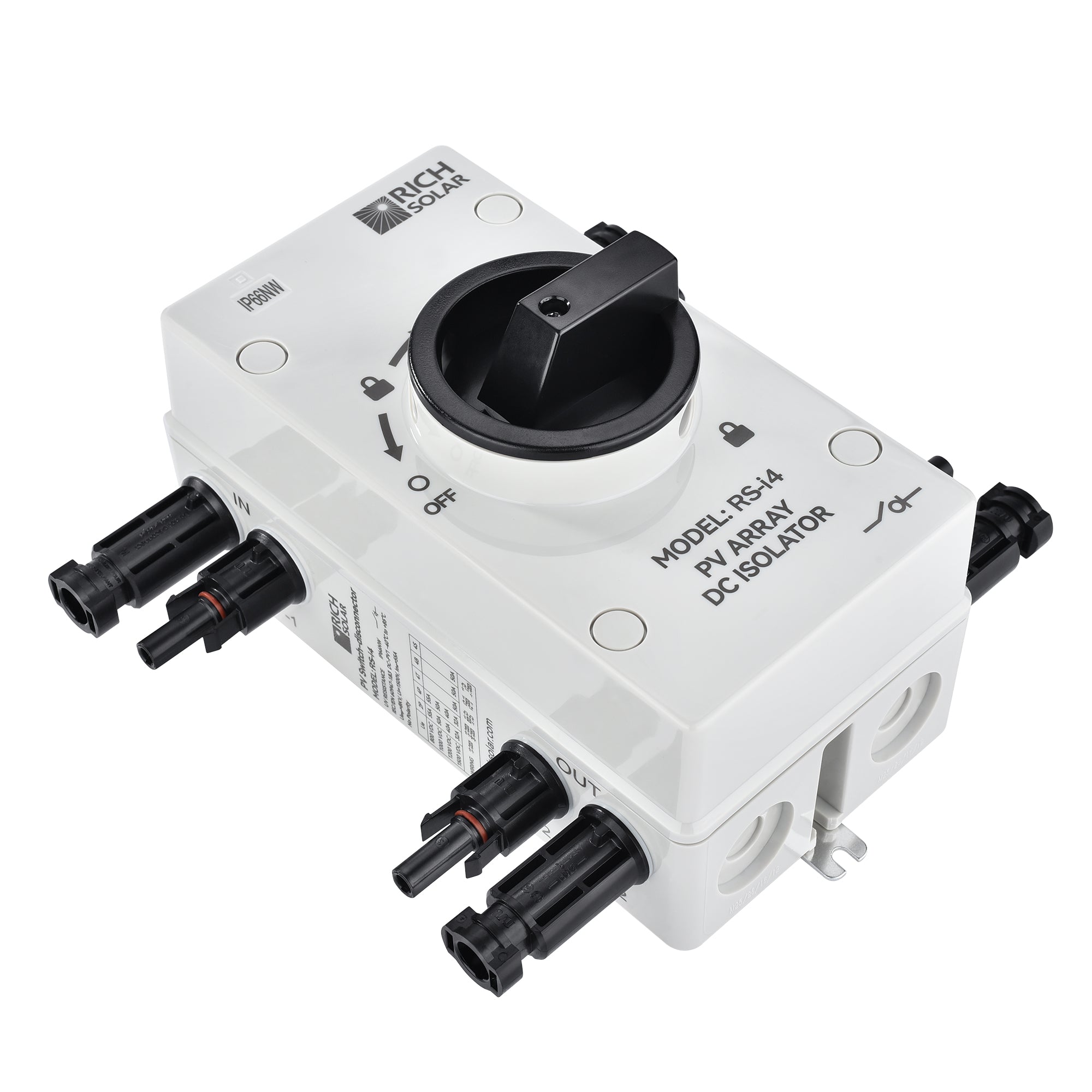 Solarflex Switch RICH SOLAR | Solar PV DC Quick Disconnect Switch | 1500 Volt 32 Amp ...