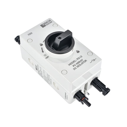 RICH SOLAR | Solar PV DC Quick Disconnect Switch | 1500 Volt 32 Amp | 2-Pole, 1-String Solar Array