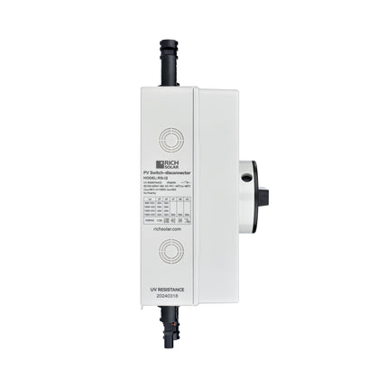 RICH SOLAR | Solar PV DC Quick Disconnect Switch | 1500 Volt 32 Amp | 2-Pole, 1-String Solar Array