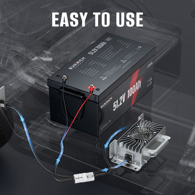 57.6V 15A/25A LiFePO4 Battery Charger | 100-240VAC, IP67 Waterproof