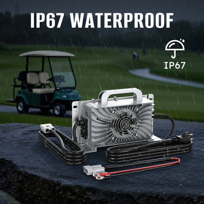 57.6V 15A/25A LiFePO4 Battery Charger | 100-240VAC, IP67 Waterproof