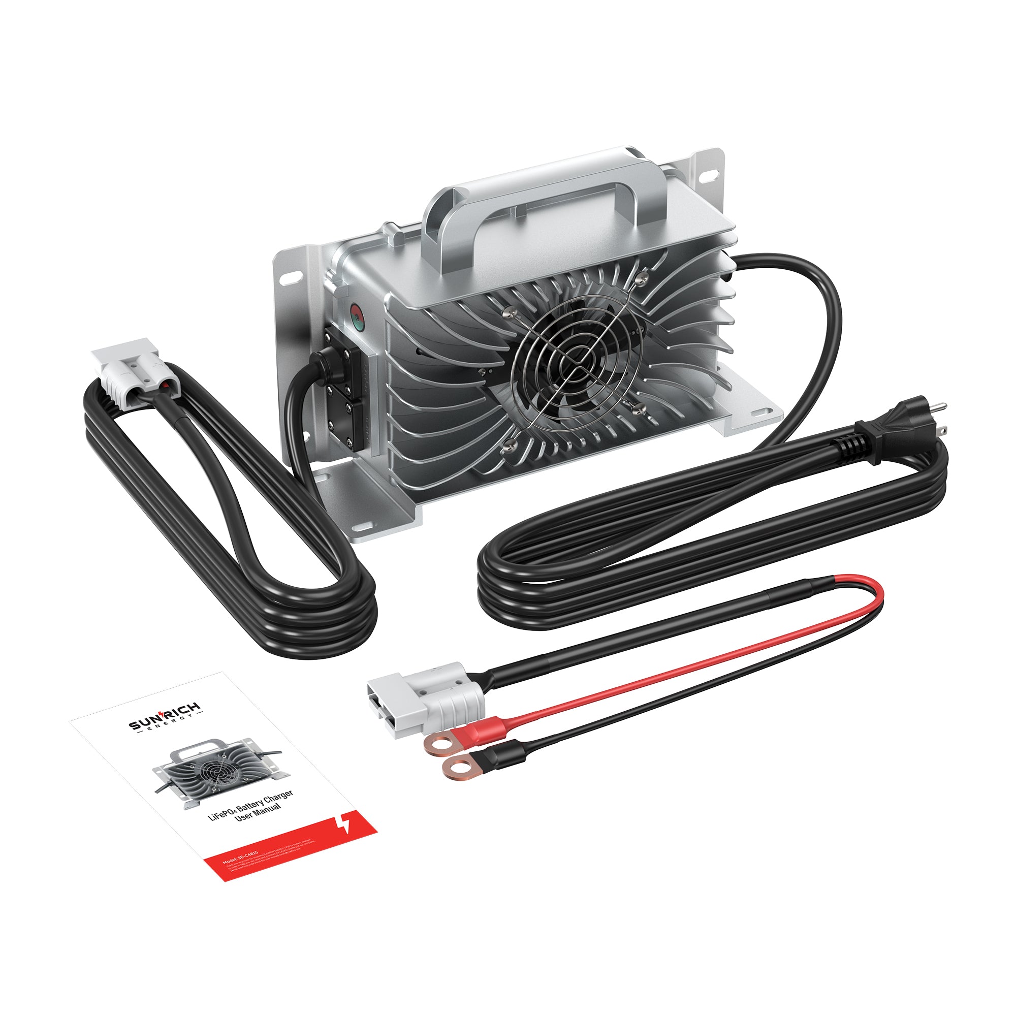 57.6V 15A/25A LiFePO4 Battery Charger | 100-240VAC, IP67 Waterproof