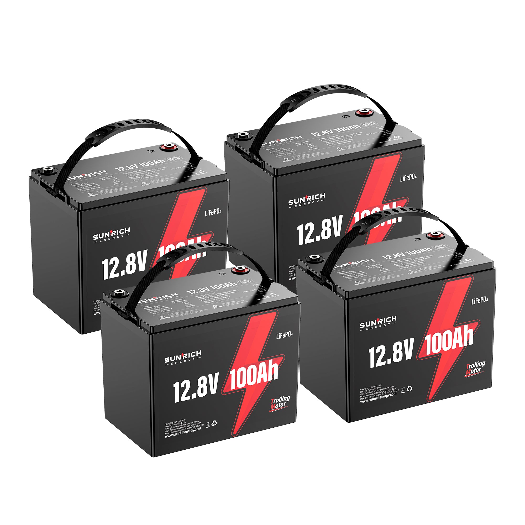 12.8V 100Ah Group 24 Trolling Motor Lithium Iron Phosphate Battery